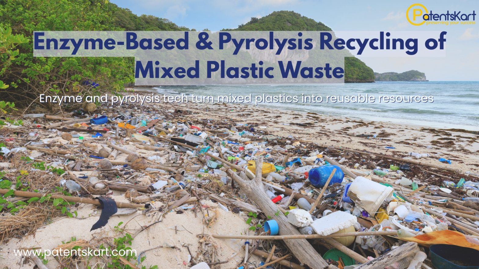 enzyme based and pyrolysis recycling of mixed plastic waste