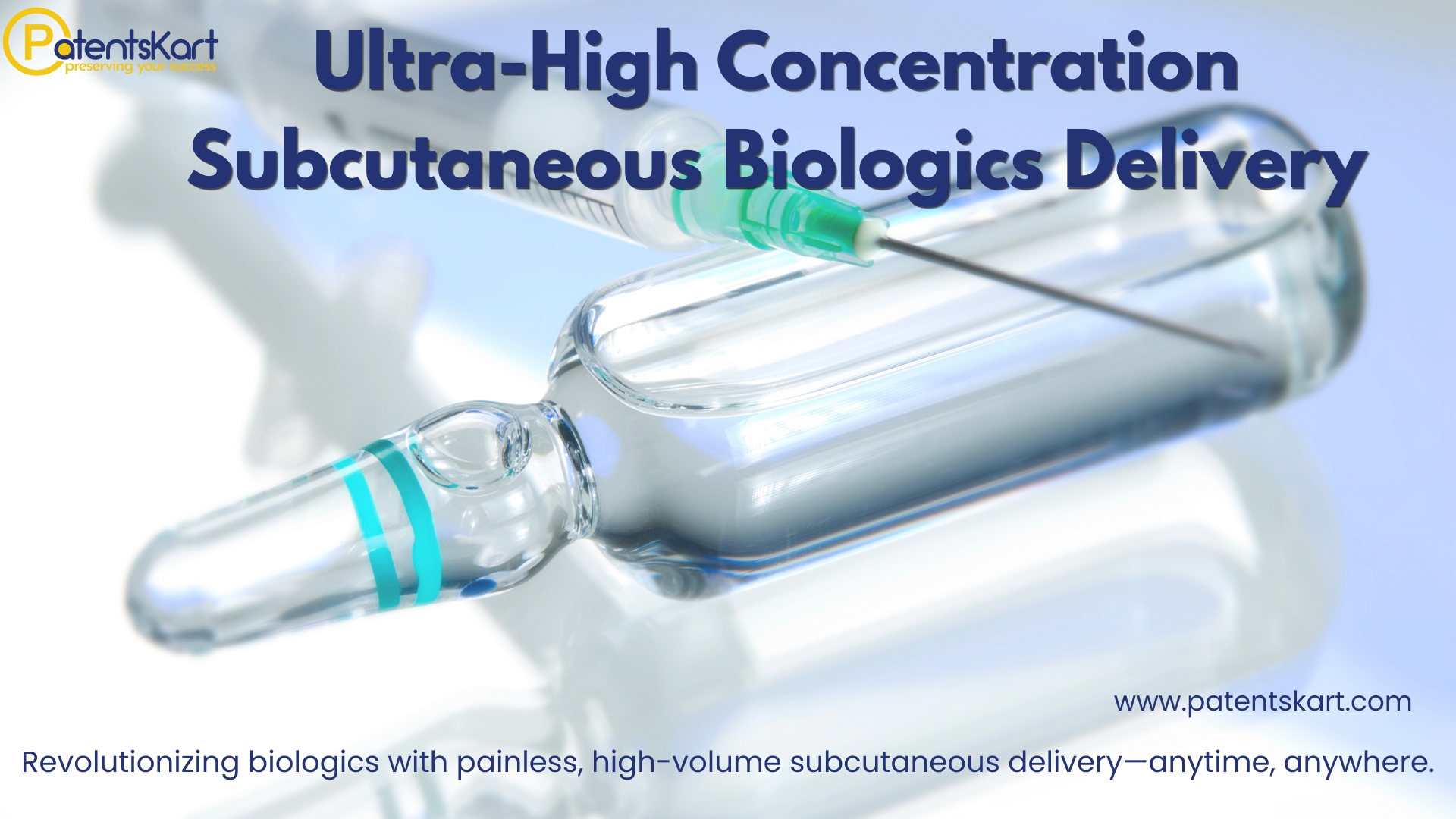 ultra-high concentration subcutaneous biologics delivery